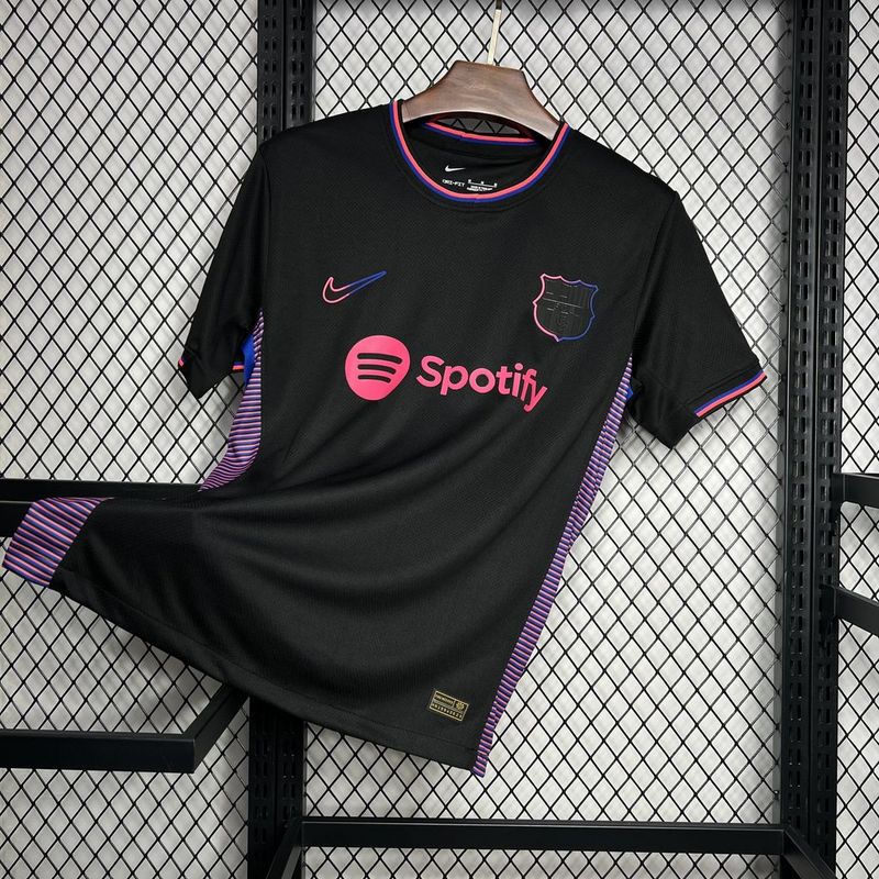 CAMISA DO BARCELONA 24/25 PRETO EDIÇÃO ESPECIAL