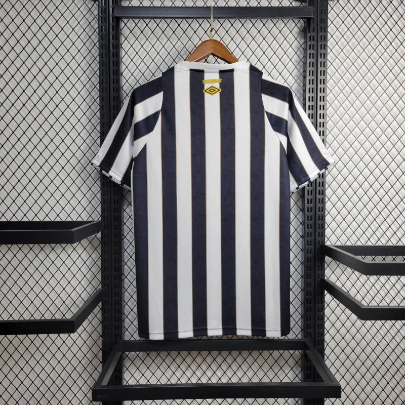 CAMISA DO SANTOS 24/25 BRANCO E PRETO