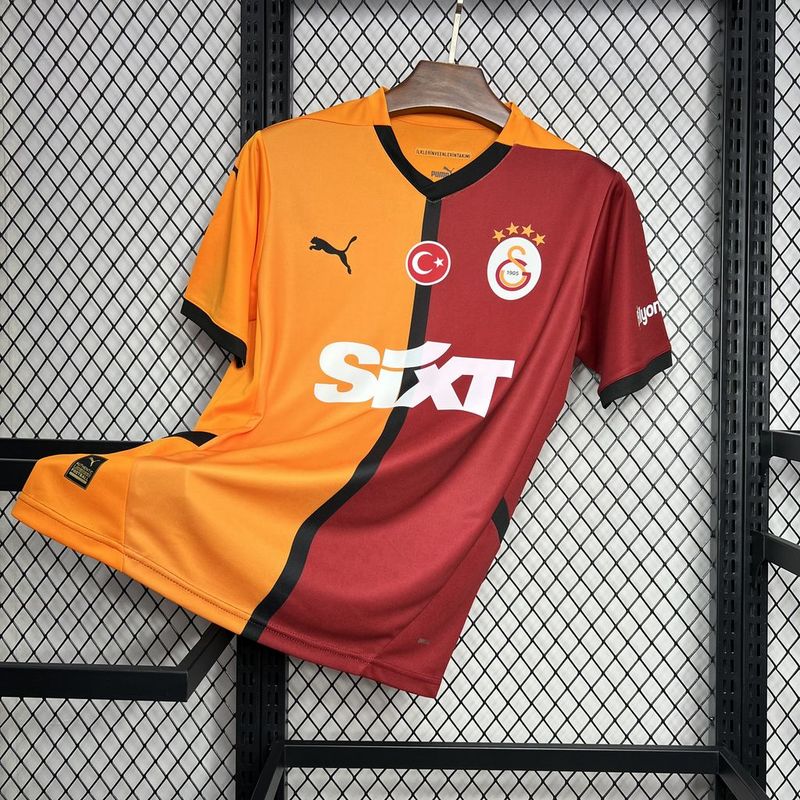 CAMISA DO GALATASSARAY 23/24 LARANJA E VERMELHO