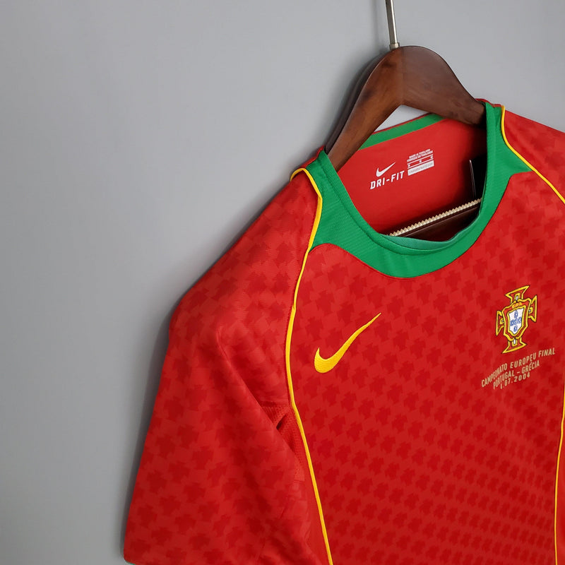 Camisa Retrô Seleção Portugal 2004/04 Home - ResPeita Sports