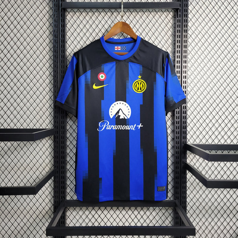 CAMISA DA INTER DE MILÃO 23/24 AZUL E PRETO