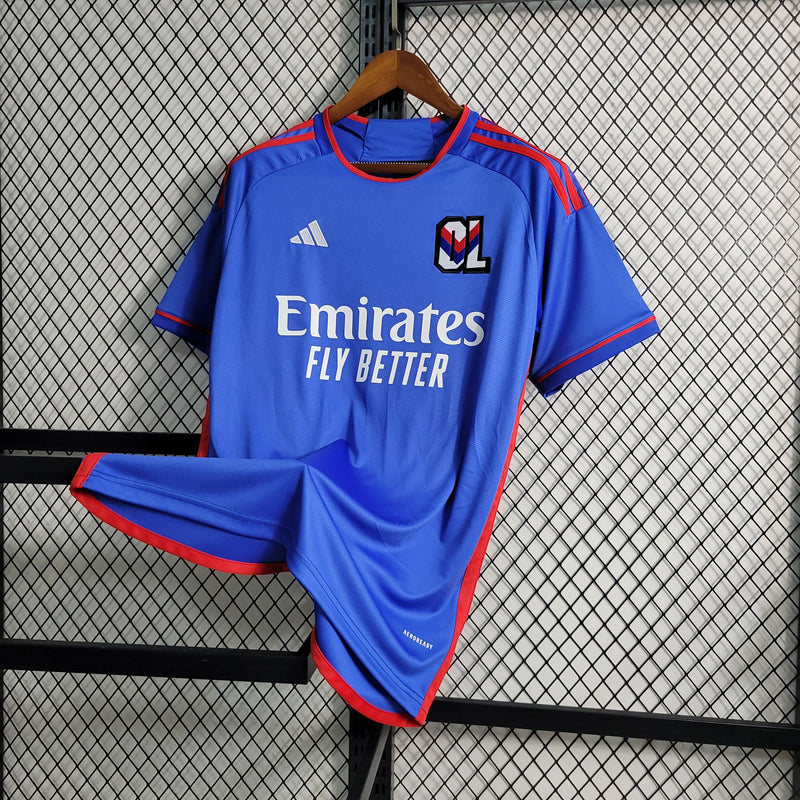 CAMISA DO LYON 23/24 AZUL