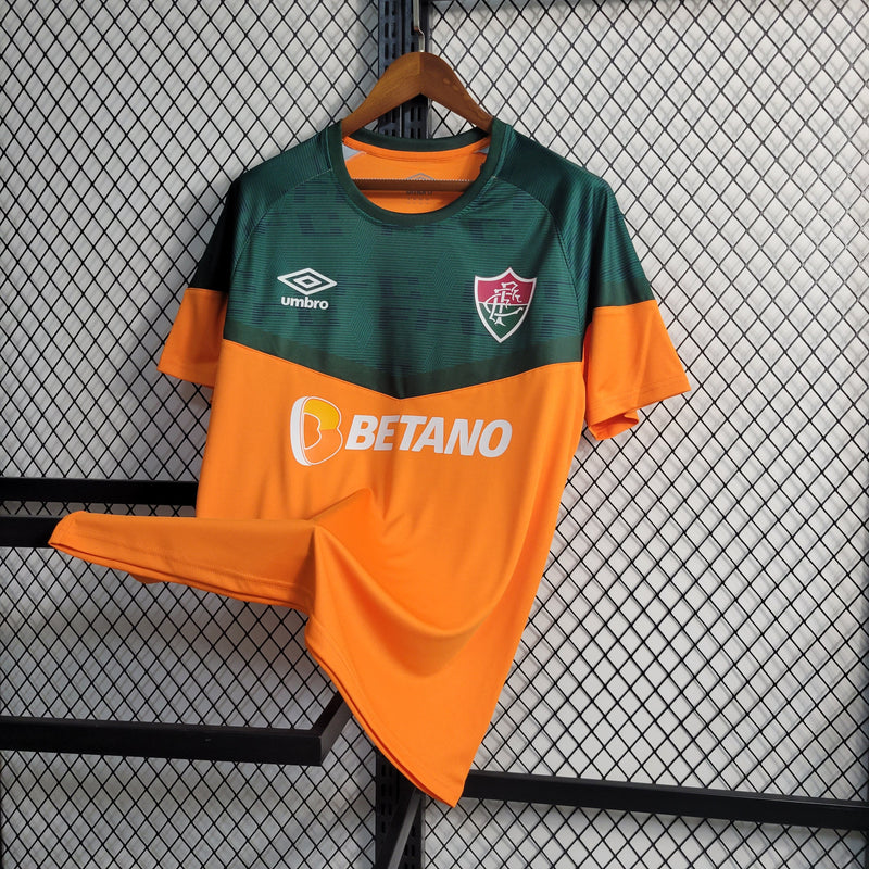 CAMISA DO FLUMINENSE 23/24 LARANJA E VERDE