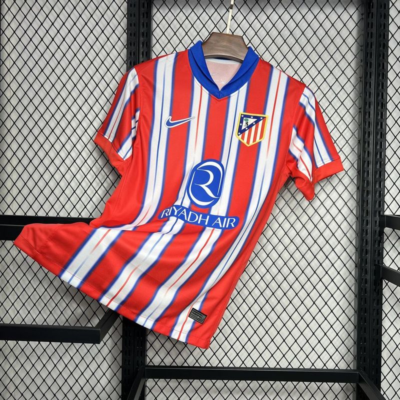 CAMISA DO ATLETICO DE MADRID 24/25 VERMELHO E BRANCO